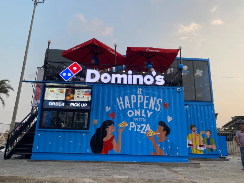 Domino Container Cafe in Bangalore