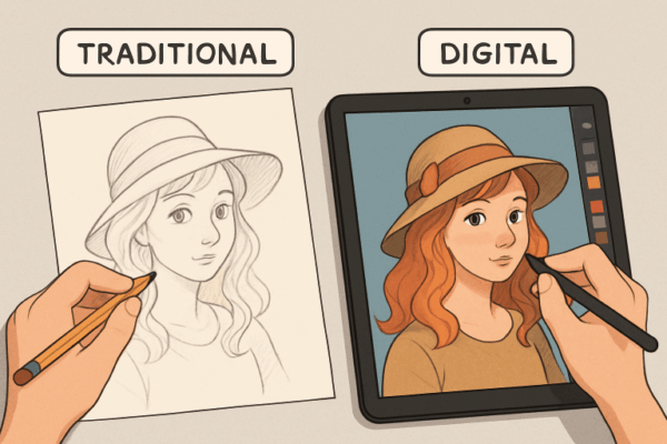 Blending Traditional Pencil Sketches with Digital Art A Modern Approach