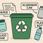 recycling materials in everyday life