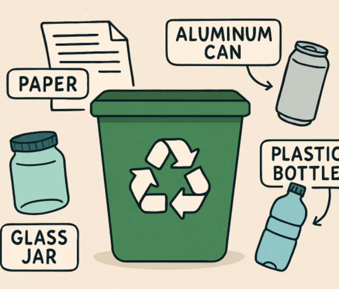 recycling materials in everyday life