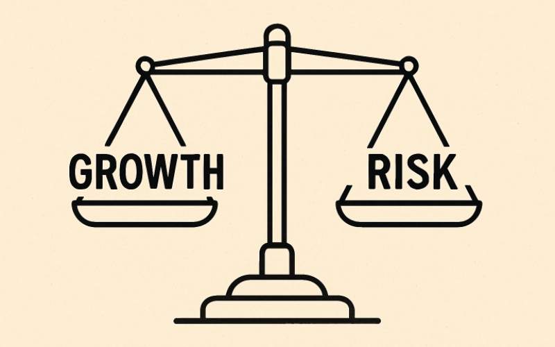 Balance Growth and Risk in Investment Portfolio
