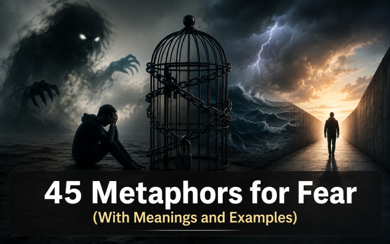 45 Metaphors for Fear (With Meanings and Examples)